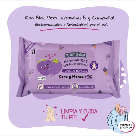 Toallitas Húmedas Moras - THE FRUIT COMPANY