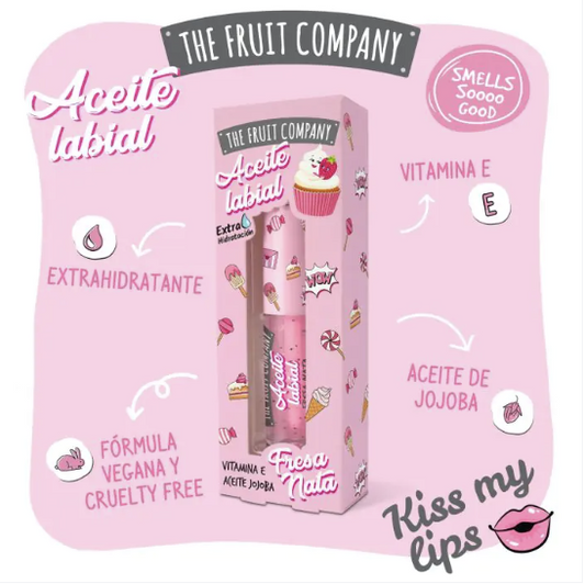 Aceite Labial Fresa y Nata - THE FRUIT COMPANY