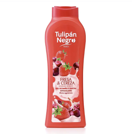 Gel de Ducha Fresa y Cereza - TULIPÁN NEGRO